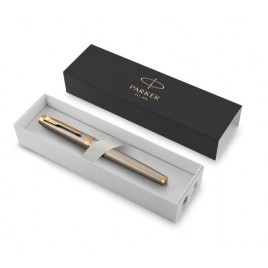 Parker IM Core - Brushed Metal GT, ручка-роллер, F, BL