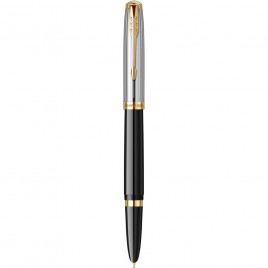 Ручка перьевая Parker 51 Premium, Black / Silver GT, F