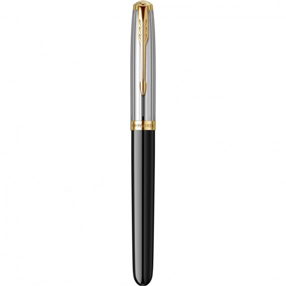 Ручка перьевая Parker 51 Premium, Black / Silver GT, F