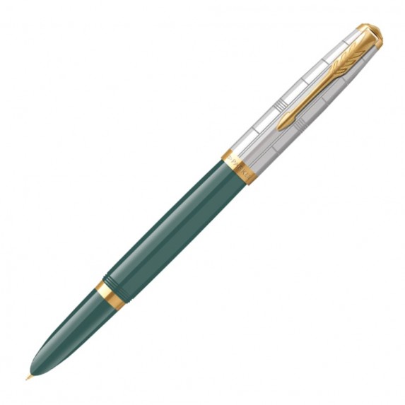 Ручка перьевая Parker 51 Premium,Forest Green / Silver GT, T, F