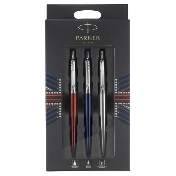 Набор Parker Jotter London Trio: шариковая ручка , гелевая ручка, механический карандаш