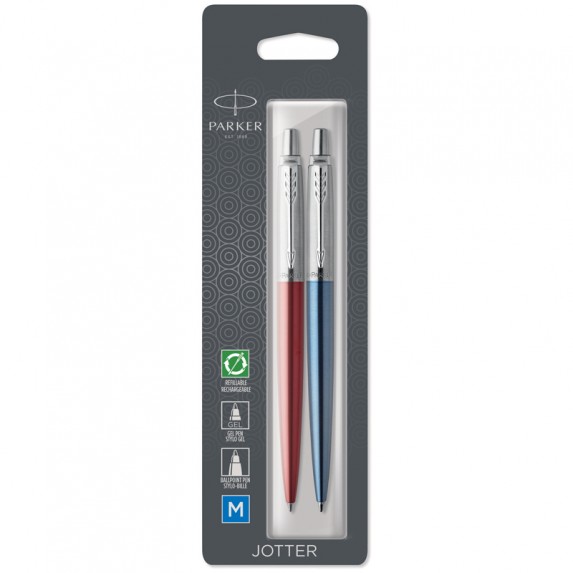 Набор ручек Parker Jotter London(шариковая+гелевая)