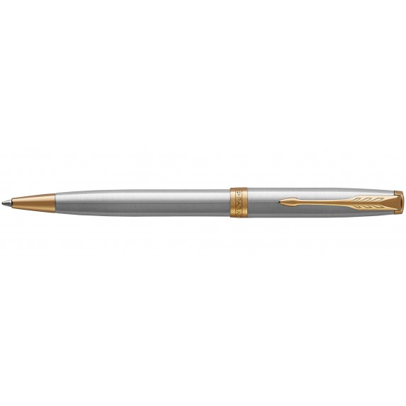 Parker Sonnet Core - Stainless Steel GT, шариковая ручка, M, BL