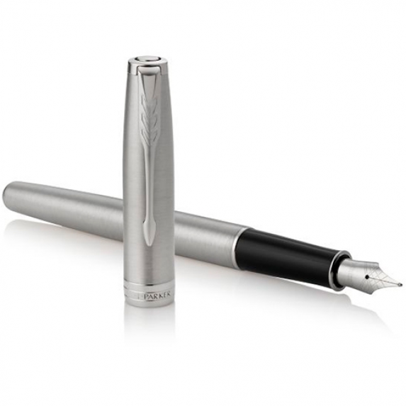Parker Sonnet Core - Stainless Steel CT, перьевая ручка, F, BL