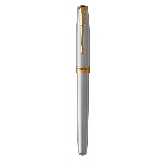 Parker Sonnet Core - Stainless Steel GT, перьевая ручка, F, BL