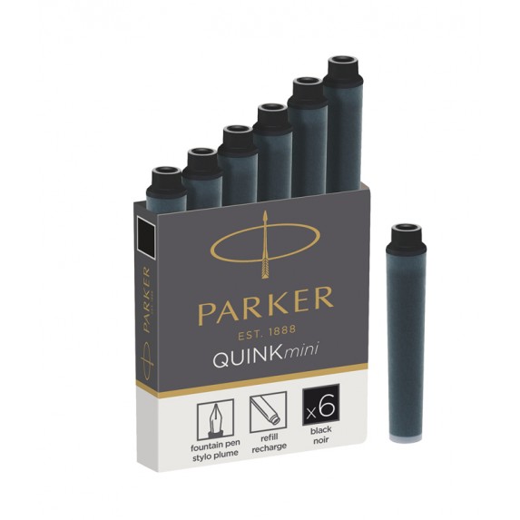 Parker Чернила (картридж), черный, 6 шт в упаковке
