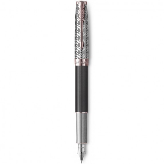 Ручка перьевая Parker "Sonnet Metal & Grey Lacquer GT"