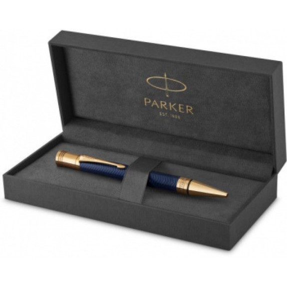 Ручка шариковая Parker "Duofold Prestige Blue Chevron GT"