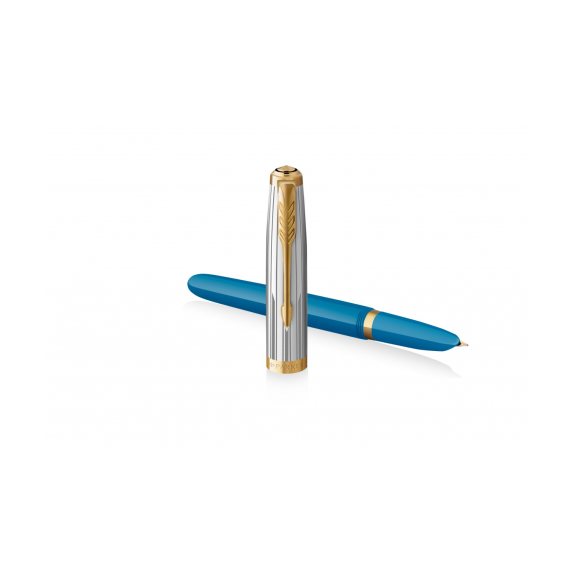 Ручка перьевая Parker "51 Turquoise GT"